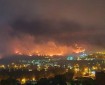 فيديو | حريق ضخم في مستوطنة "كريات شمونة" شمال فلسطين المحتلة