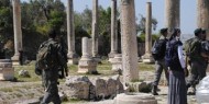 قوات الاحتلال تغلق الموقع الأثري في بلدة سبسطية