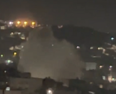 فيديو|| طائرات الاحتلال تقصف منزلا في حارة الدمج بمخيم جنين